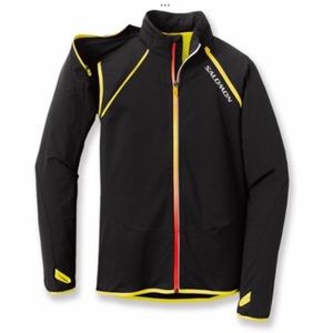 Salomon XT Zip-Off Jacket Convertible Running Cycling Lightweight